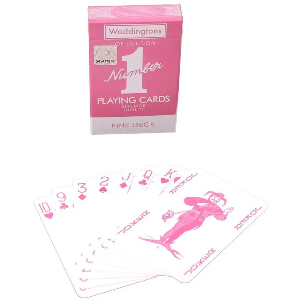 WADDINGTONS NUMBER1 PLAYING CARDS PINK C