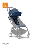 Stokke YOYO3 Stroller Black Frame 6+ Bundle - Air France Blue