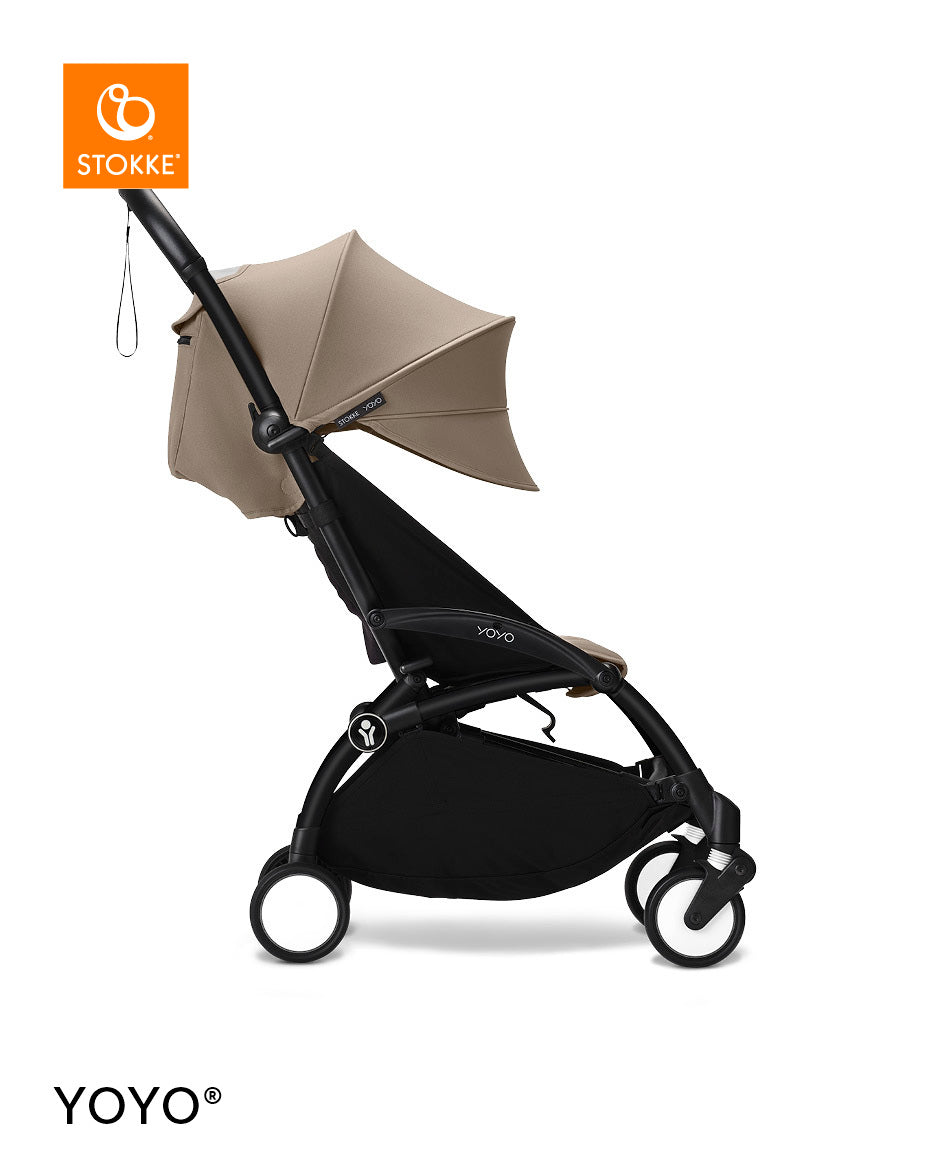 Stokke YOYO3 Black Frame & 6+ Taupe Bundle