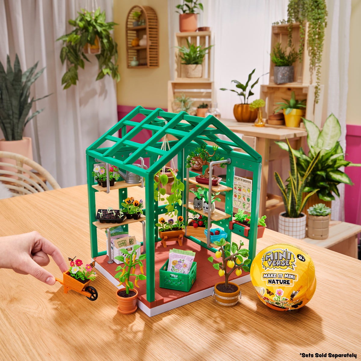 Miniverse Spaces Starter Pack Greenhouse Collectible Playset for Kids