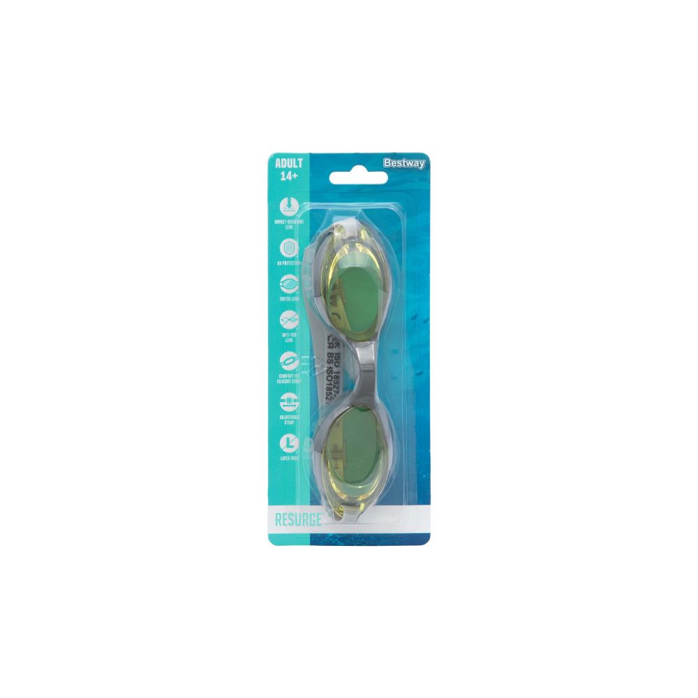 Bestway HydroPro Goggles Activewear With UV Protective Coating, 100% Latex Free