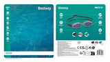 Bestway Hydro-Swim IX-1400 3 Pieces Adult Swim Goggles with Adjustable Strap, Anti-Fog & UV Protection