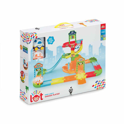 Little Lot Park & Drive Garage Vehicle Playset for Toddlers