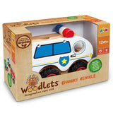 Woodlets Chunky Wooden Vehicles Toys Assortment