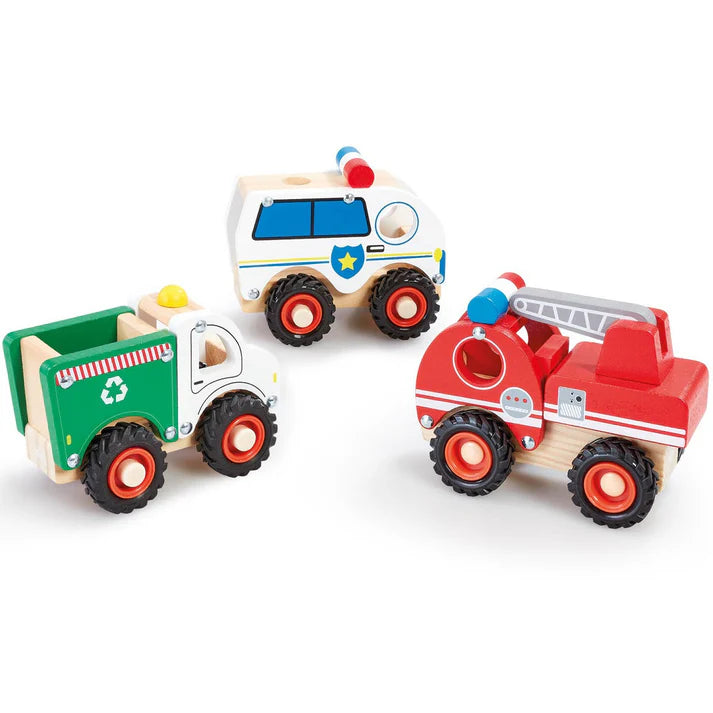 ADDO Woodlets Chunky Wooden Vehicles Toys