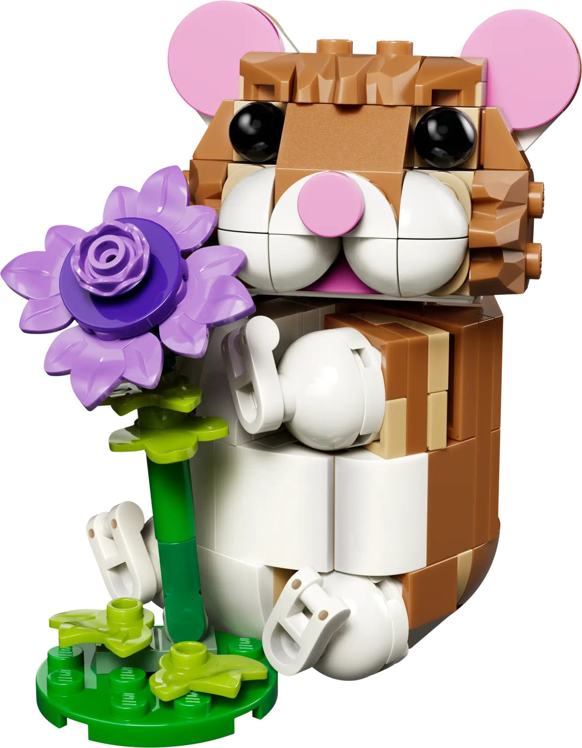 Lego Creator Cute Hamster With A Flower