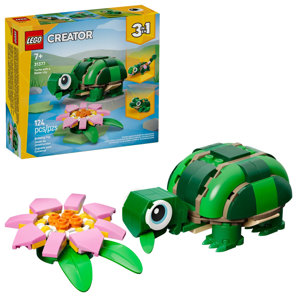 Lego Creator Turtle with Water Lily Flower Nature‑Themed Building Set