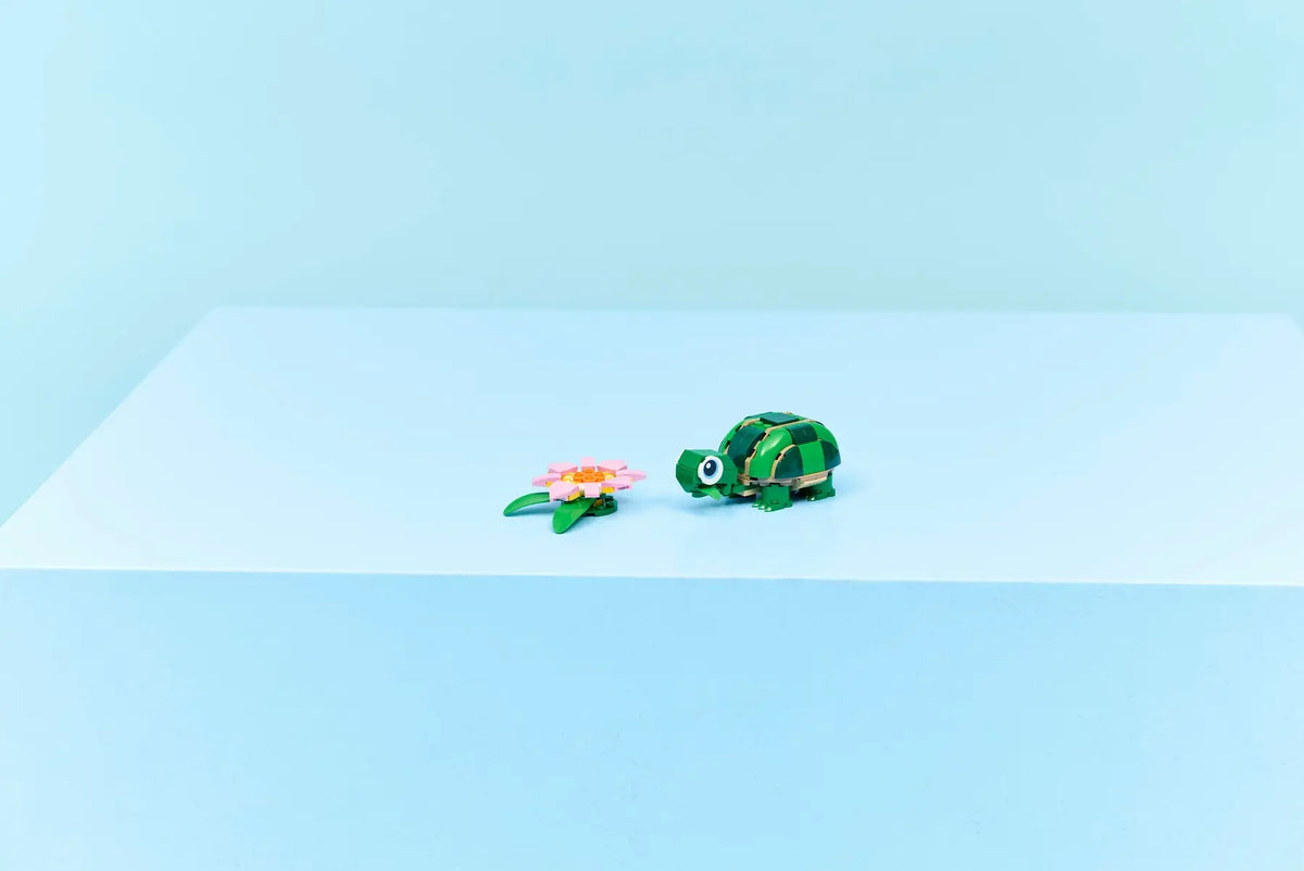 Lego Creator Turtle with Water Lily Flower Nature Themed Building Set