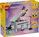 Lego Creator 3-in-1 Music Decor Piano with Cat Building Set 31392