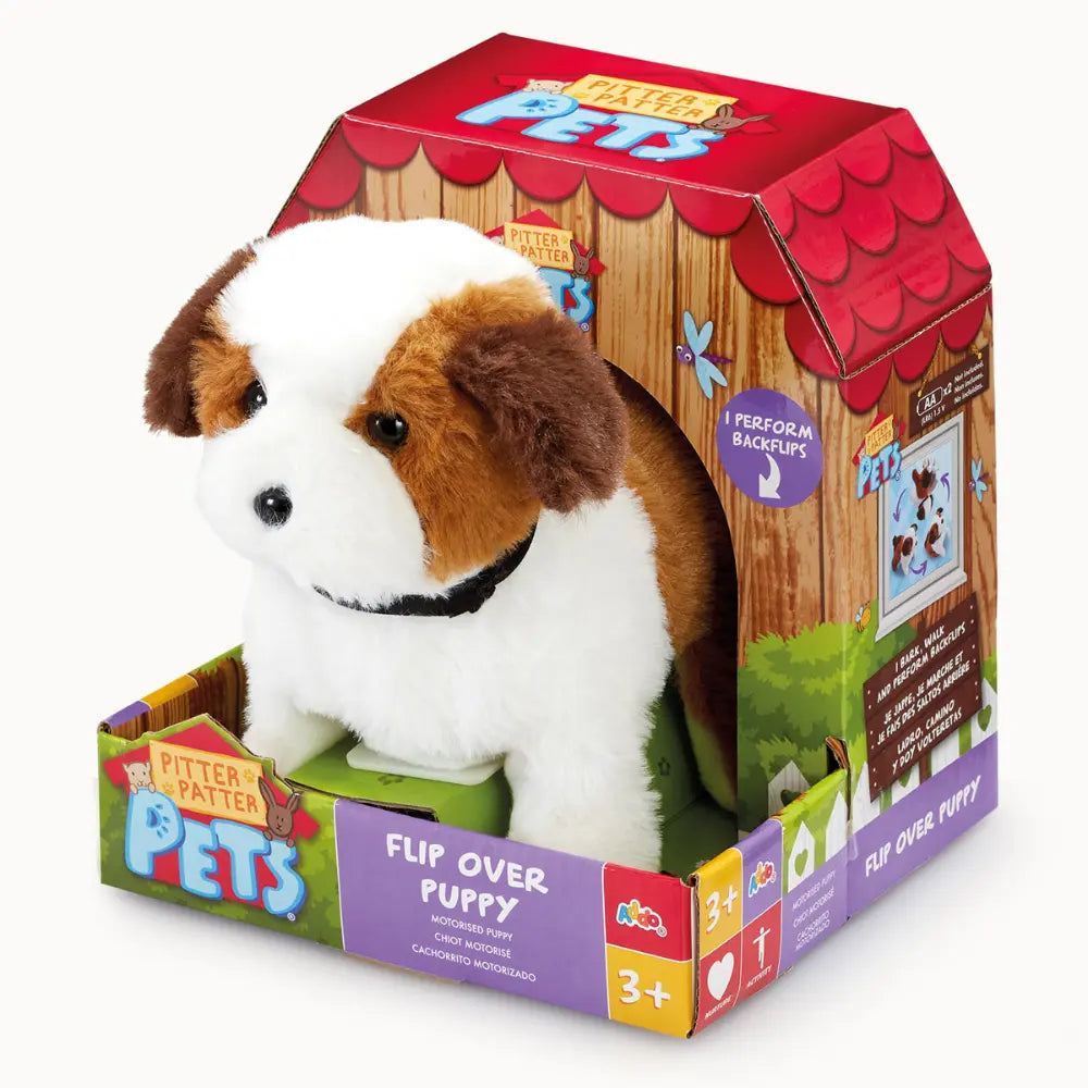 Pitter Patter Pets Flip Over Puppy Battery Operated