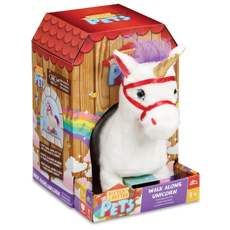 Pitter Patter Pets Walk Along Unicorns Version 2 BatteryOperated