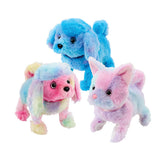 Pitter Patter Pets Tie Dye Walk Along Puppy Electronic Plush Dog - Assorted Colours (Random Selection)