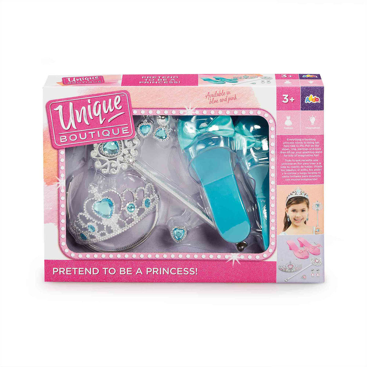 Unique Boutique Pretend To Be Princess Assorted Colors ( Pink & Blue )