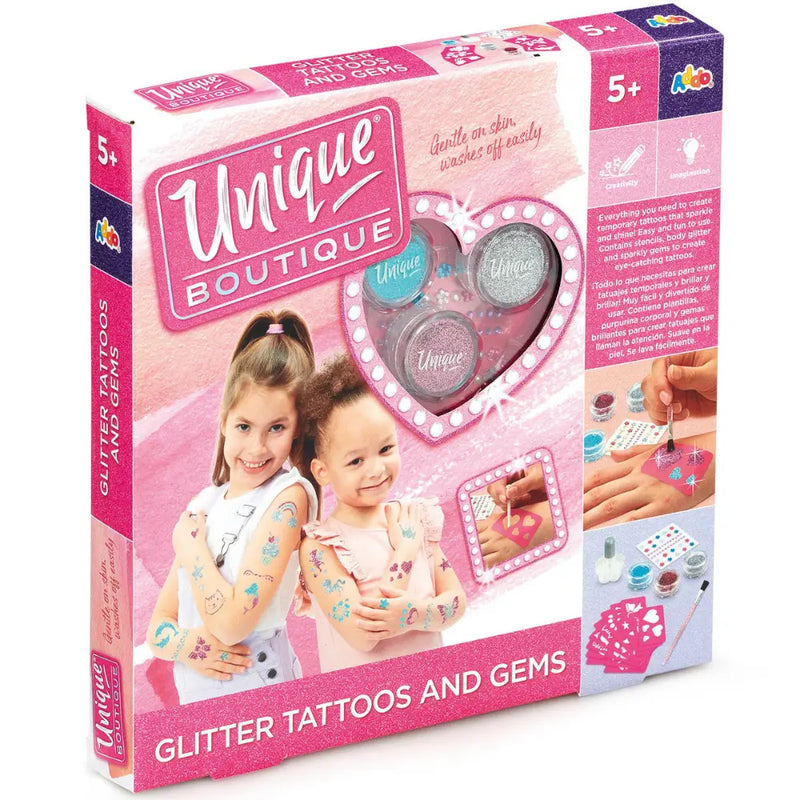 Unique Boutique Glitter Tatoos and Gems