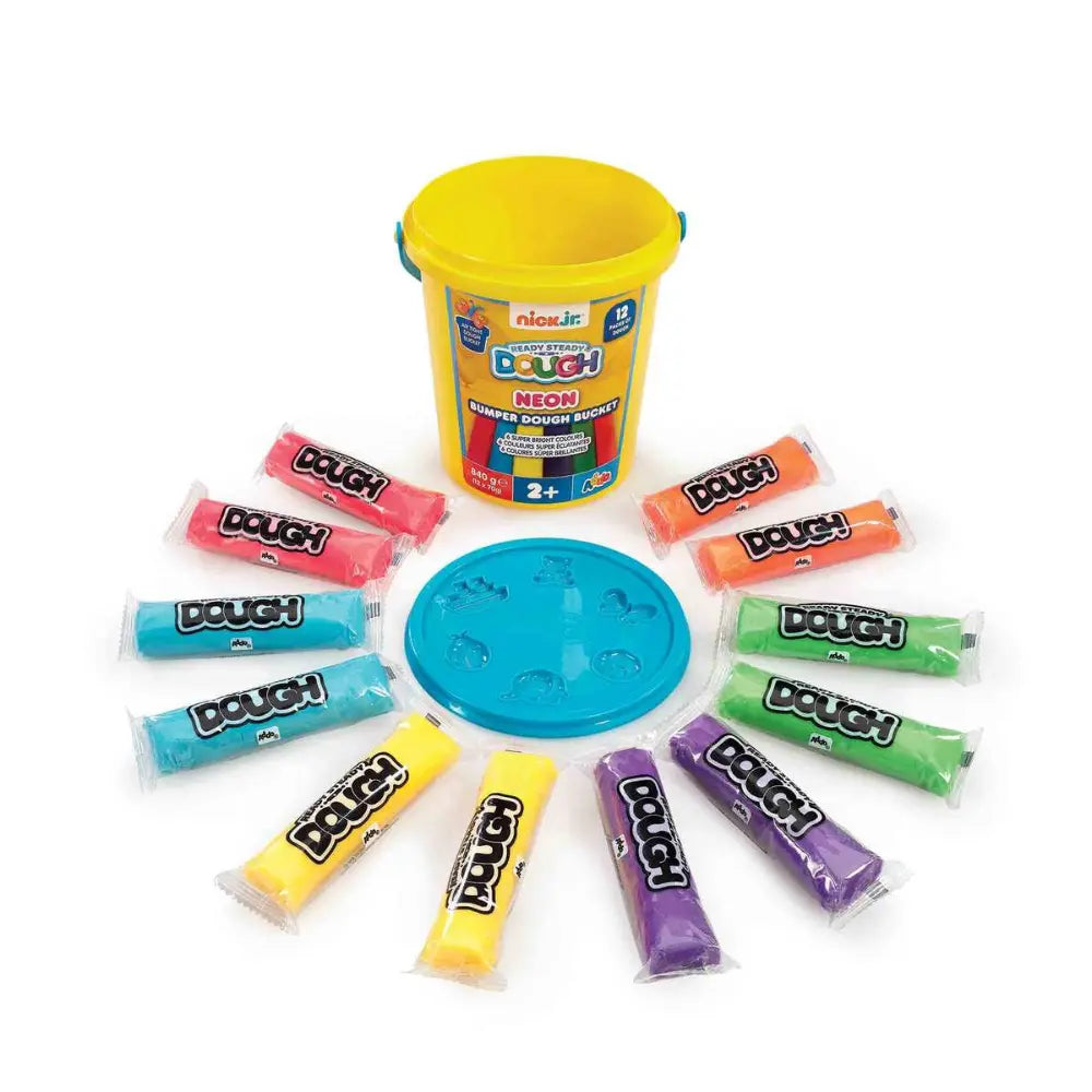 Nickelodeon Neon Bumper Dough Bucket 840g