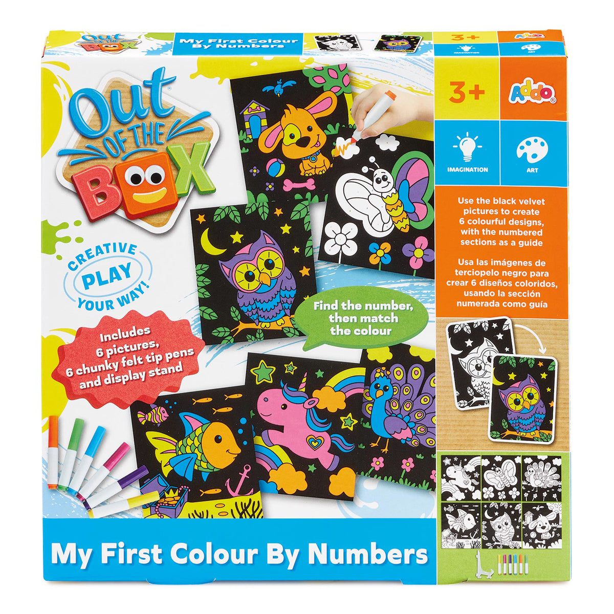 Addo Out of the Box Colour by Numbers Activity Set