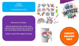 Out To Impress Diamond Dazzle Sticker Craft Set for Ages 3-5