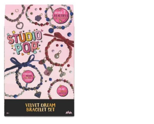 Studio Pop Velvet Dream Bracelet Craft Set for Kids