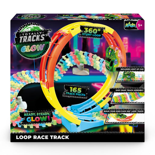 ADDO Totally Tracks Glow Loop Race Track - 165 Pieces