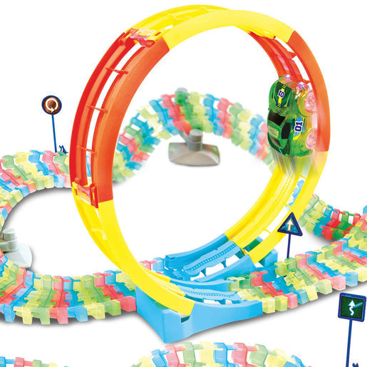 ADDO Totally Tracks Glow Loop Race Track - 165 Pieces