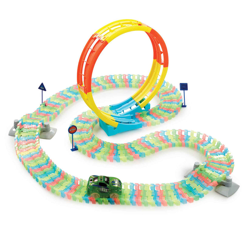 ADDO Totally Tracks Glow Loop Race Track - 165 Pieces