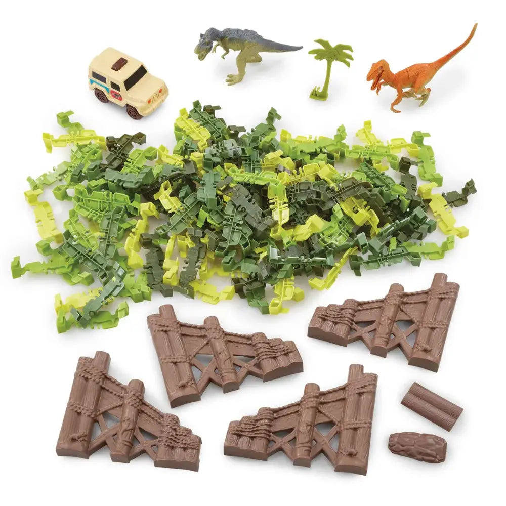 ADDO Totally Tracks Dino Race Track Set - 120 Pieces, Battery Operated