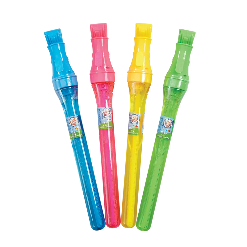 Addo Out and About 2-in-1 Bubble Sword - Large Wand and Small Wand Set with 118ml Solution