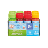 Addo Out and About Bubble Solution - 8 Pack of 60ml Portable Refills (480ml Total)