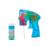 Addo Out and About Light Up Bubble Blaster - Motorized LED Bubble Blower with Solution