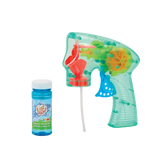 Addo Out and About Light Up Bubble Blaster - Motorized LED Bubble Blower with Solution
