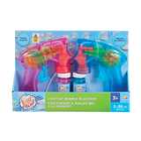 Addo Out and About Light Up Bubble Blaster - Motorized LED Bubble Blower with Solution