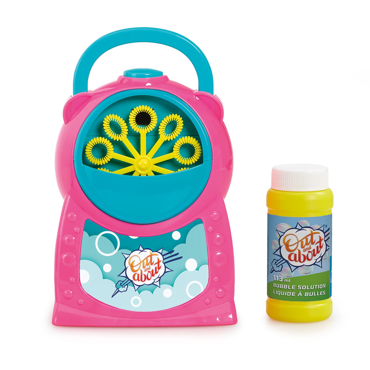 Addo Out and About Automatic Bubble Machine - Portable High-Output Motorized Blower