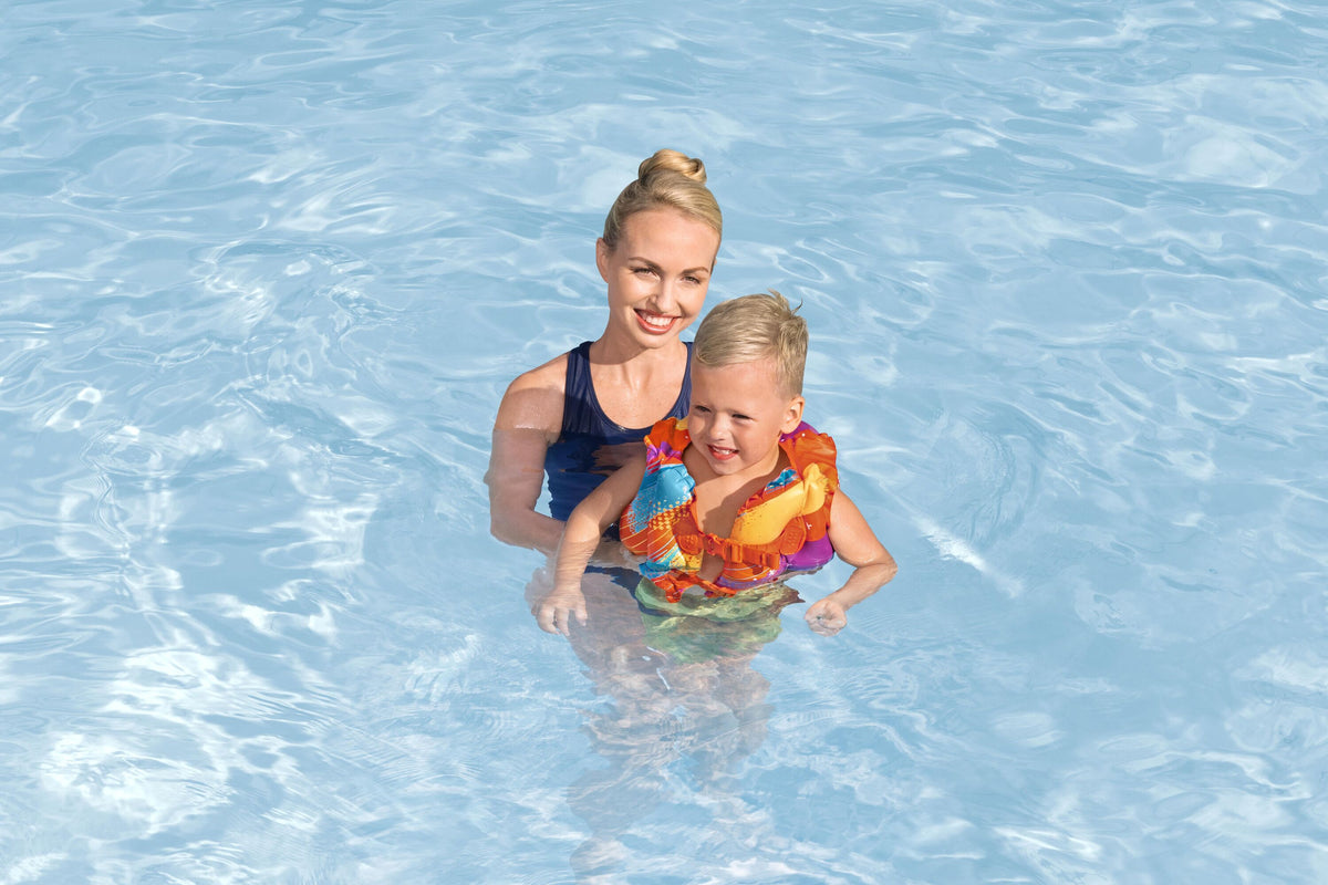 Bestway Kids SwimSafe Colorify ToughLite Vest Inflatable Swim Gear 41x30 cm