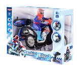 Demoz 2.4GHz RC Stunt Bike with Smoke Effects, Lights & Sound