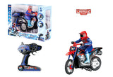 Demoz 2.4GHz RC Stunt Bike with Smoke Effects, Lights & Sound