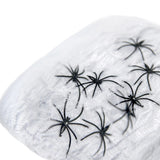 Madtoys Halloween Black Spiders & White Spider Web Decoration 8-Piece Spooky Party Decor Set