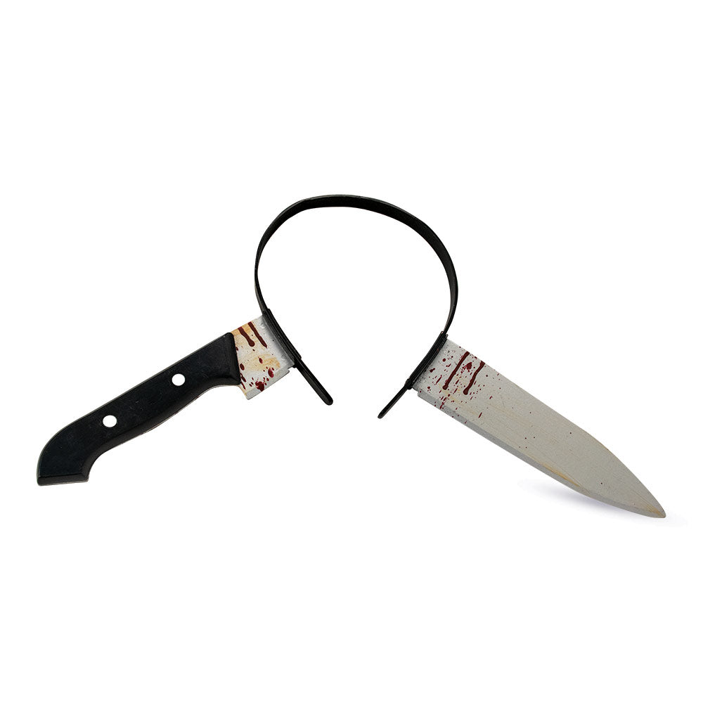 Madtoys Zombie Fake Knife Headband Halloween Horror Costume Accessory & Scary Party Prop