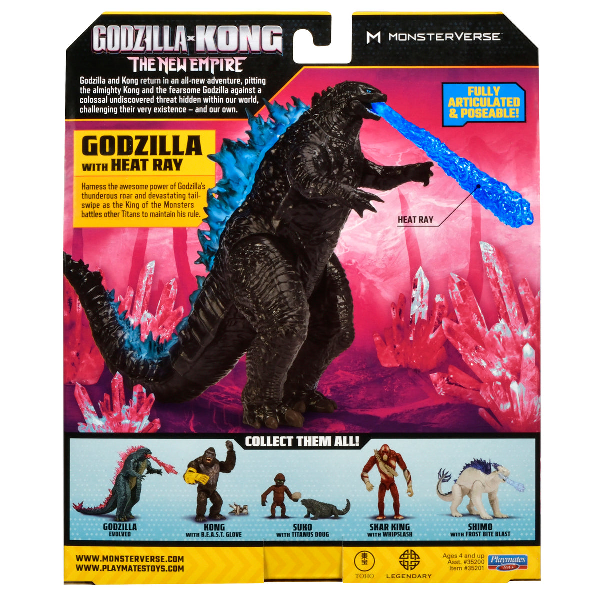 Godzilla x Kong: The New Empire 6-Inch Action Figure - Assorted Collectible Monster Toys for Kids