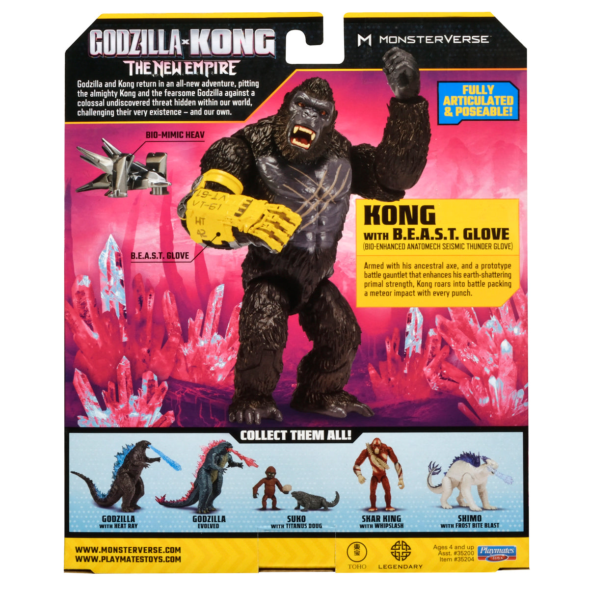 Godzilla x Kong: The New Empire 6-Inch Action Figure - Assorted Collectible Monster Toys for Kids