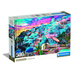 Clementoni Puzzle HQC Greece View+Poster 500pcs