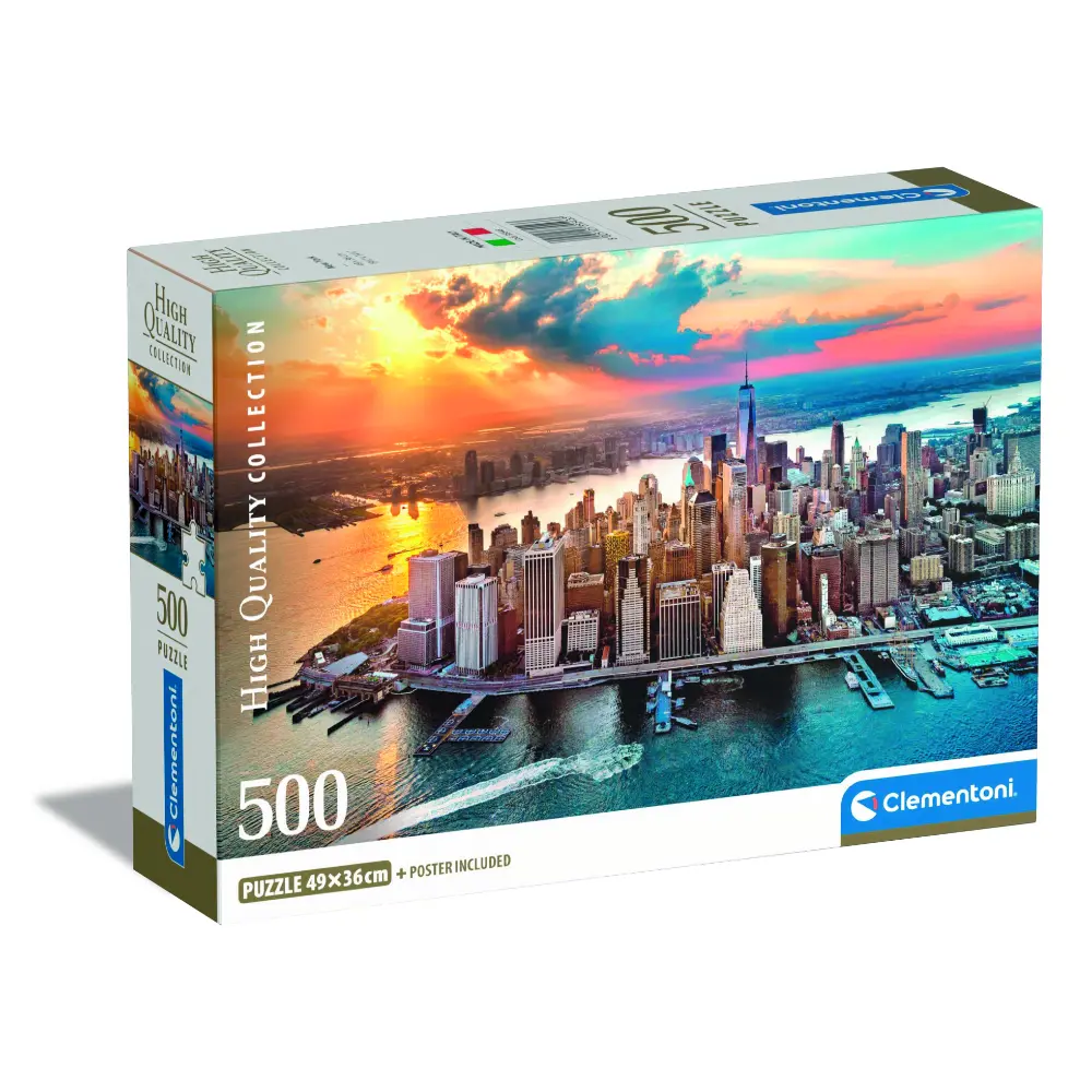 Clementoni Puzzle HQC New York+Poster 500pcs