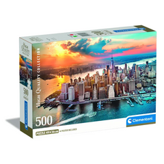 Clementoni Puzzle HQC New York+Poster 500pcs