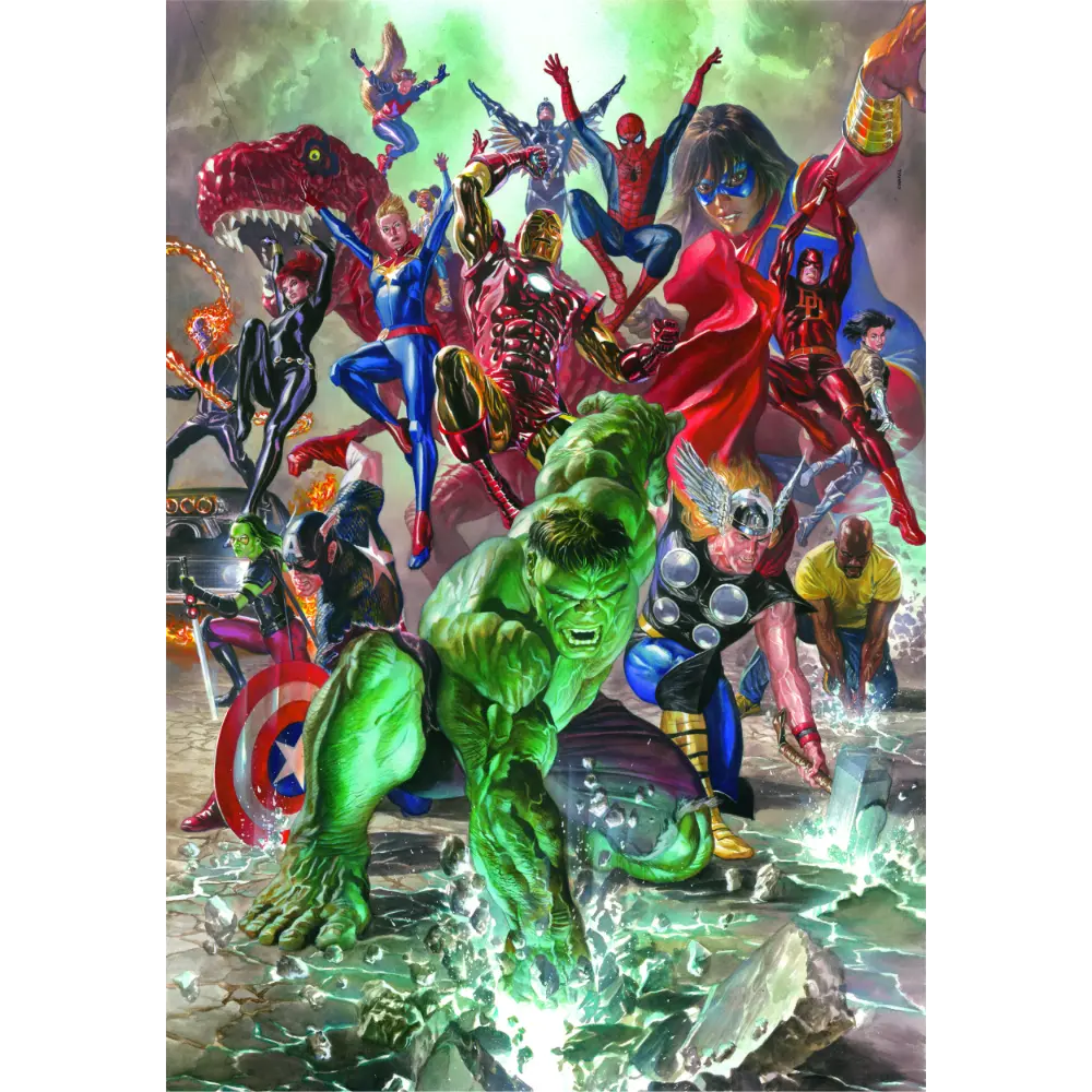 Clementoni Puzzle HQC Marvel+Poster 500pcs