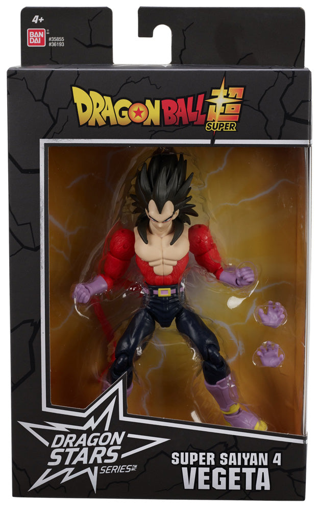 Dragonball Stars Super Saiyan 4 Vegeta Action Figures  6.5 - Inches