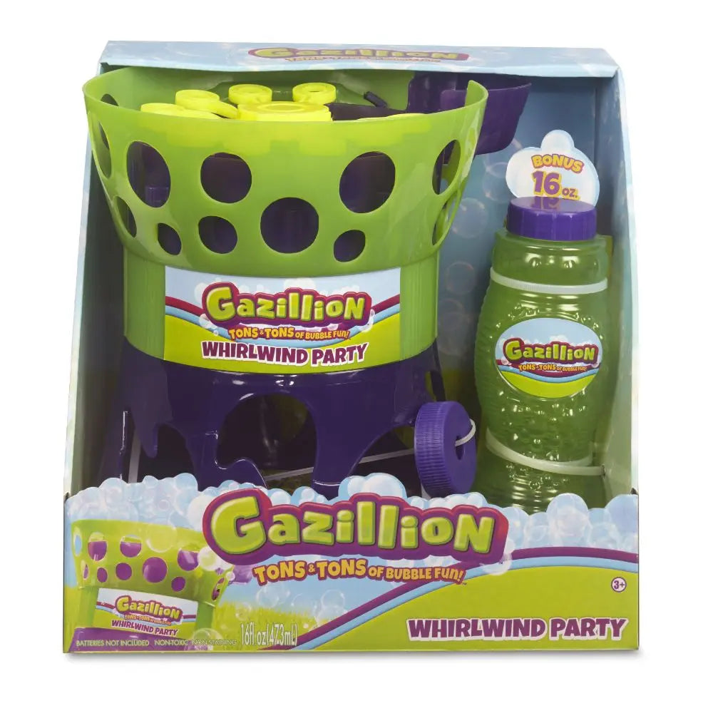 Gazillion Bubbles Whirlwind Party Bubble Machine Toy for Kids