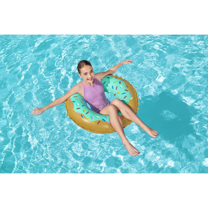Bestway 91 cm Sweet Donut Swim Ring Inflatable Pool Float