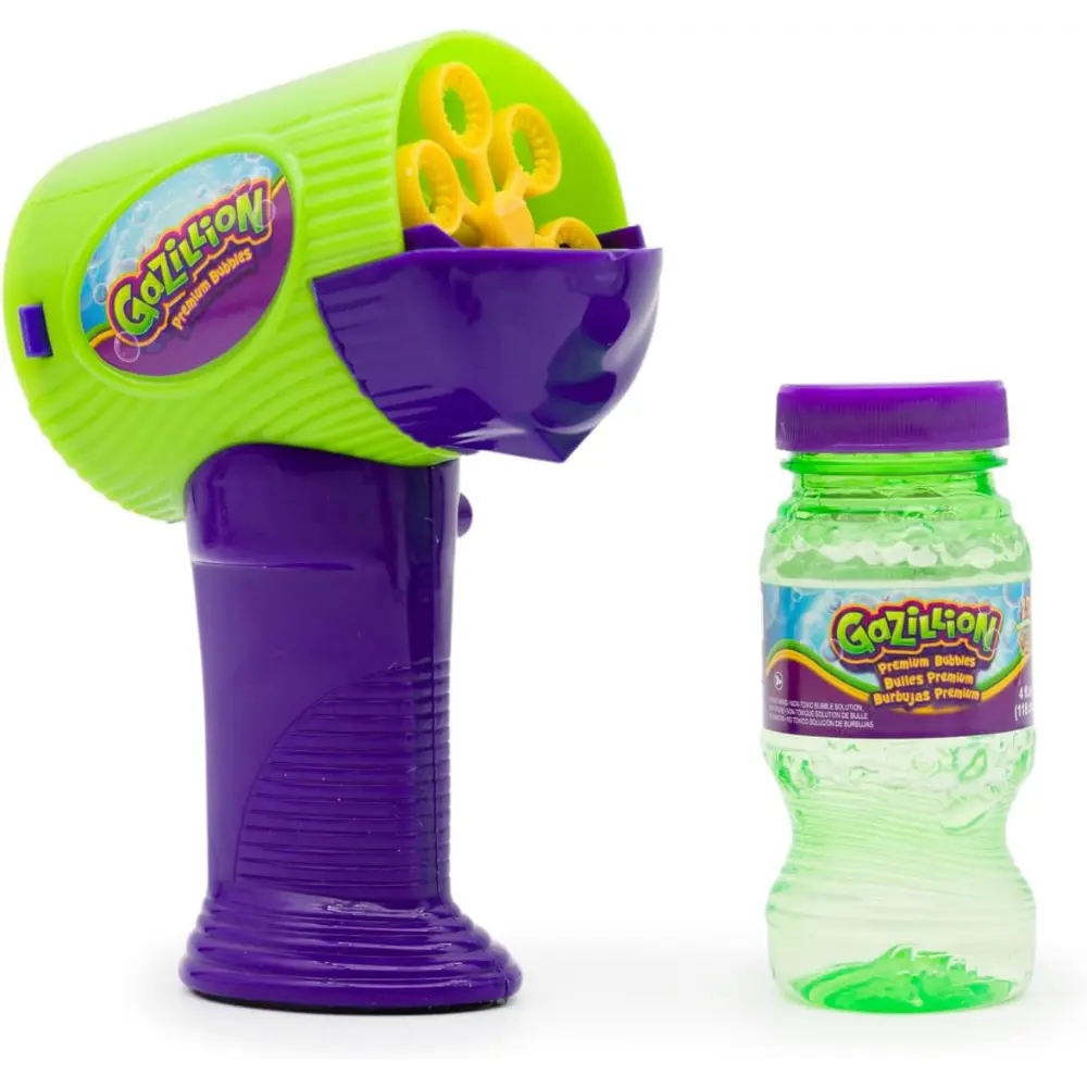 Gazillion Bubbles Mini Hurricane Bubble Toy for Kids with 4oz Solution, Battery Operated