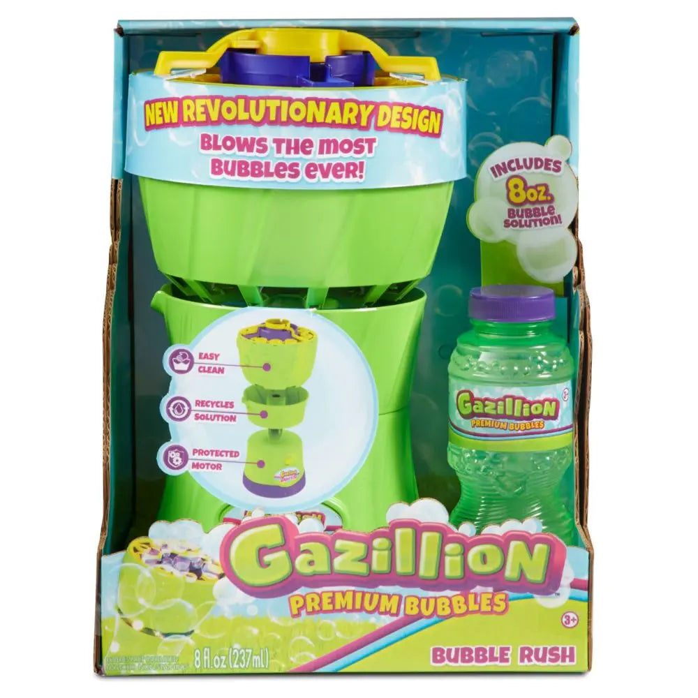 Gazillion Bubble Rush Battery Operated Bubble Machine Toy for Kids
