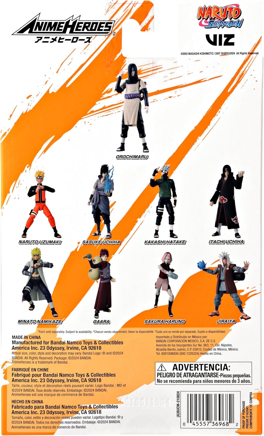 Anime Heroes Naruto Orochimaru Action Figure 6.5 Inch