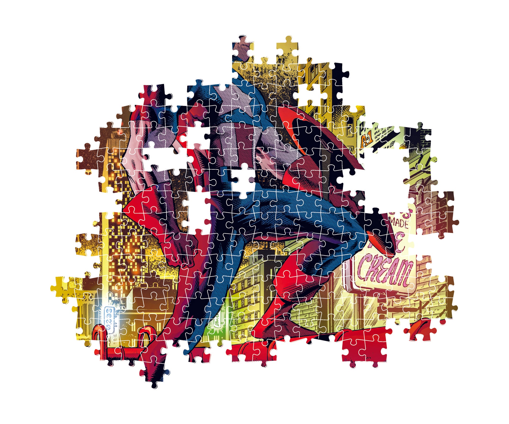 Clementoni 1000 Pcs Puzzle  Marvel Captain America + Poster